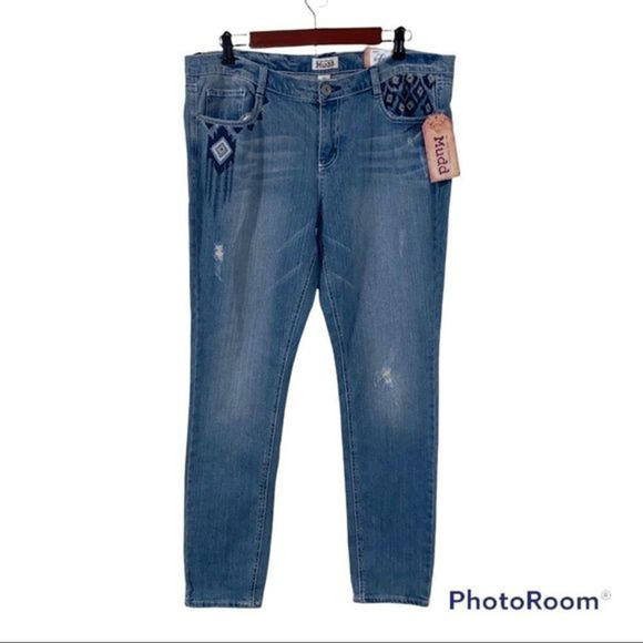 Mudd boho Aztec design skinny‎ jeans - Picture 1 of 14
